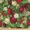 Ambesonne Christmas Fabric by The Yard, Tree Branches Spruce Leaves Balls Bells Cones Poinsettia Flowers Mistletoe Berry, Decorative Satin Fabric for Home Textiles and Crafts, 1 Yards, Multicolor